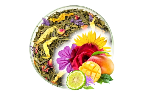 Herbata Zielona SENCHA DUCH PORANKA Mango i Bergamotka